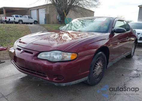 2000 Chevrolet Monte Carlo Ls z USA, uszkodzony, nr VIN 2G1WW12E3Y9219195